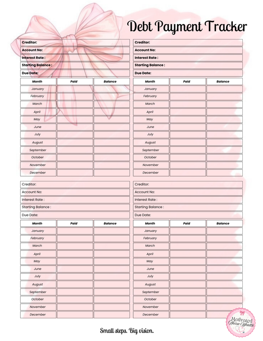Debt Payment Tracker