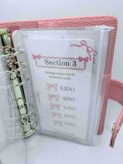 Pretty Bows 10k Savings Challenge Binder