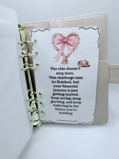 Saddle Up and Save Highland Cow Binder Set 1500 Savings Challenge