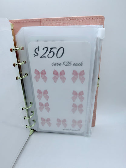 2k Bow/Heart Themed Savings Binder