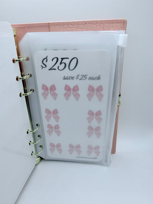 2k Bow/Heart Themed Savings Binder