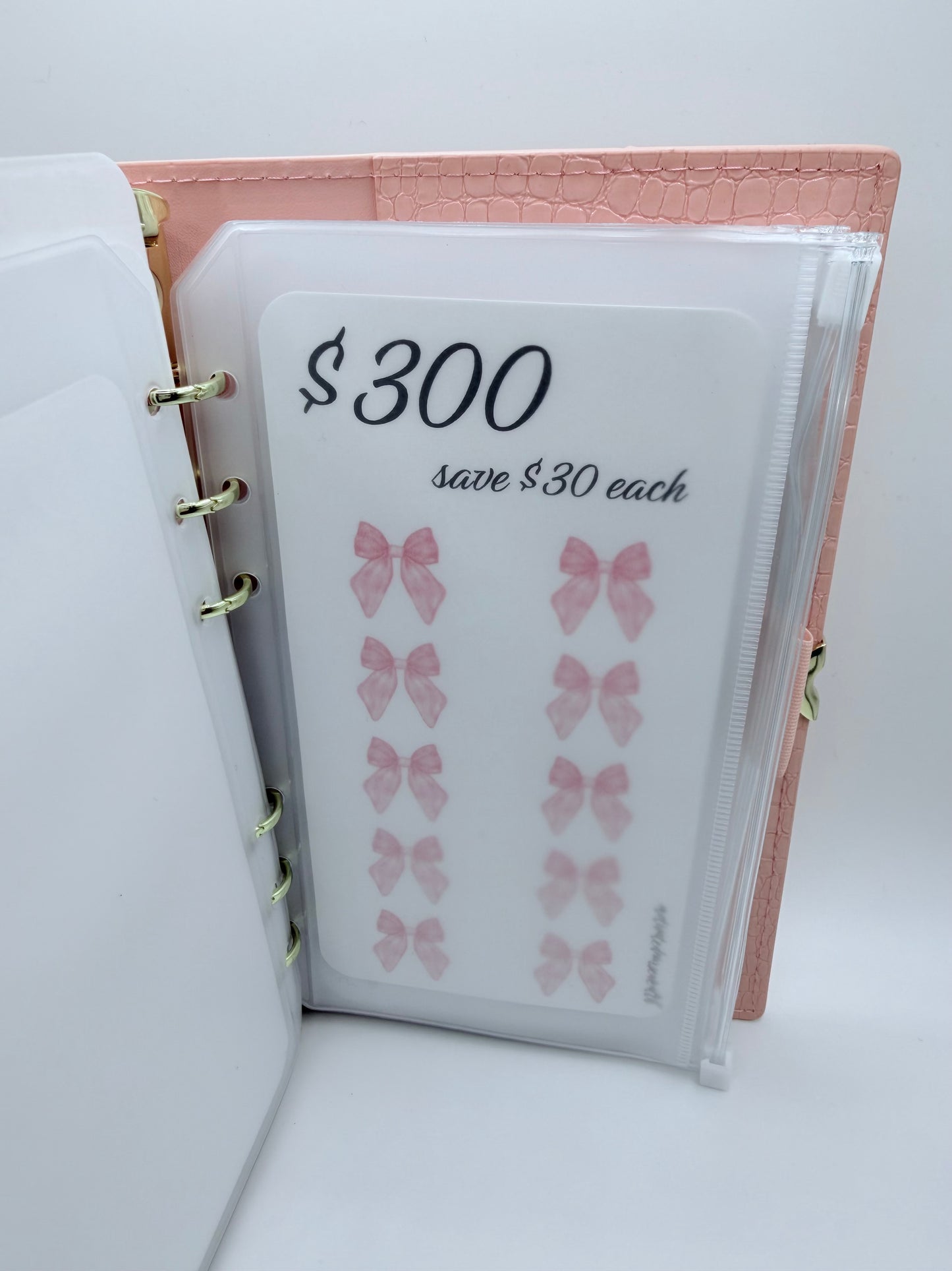 2k Bow/Heart Themed Savings Binder