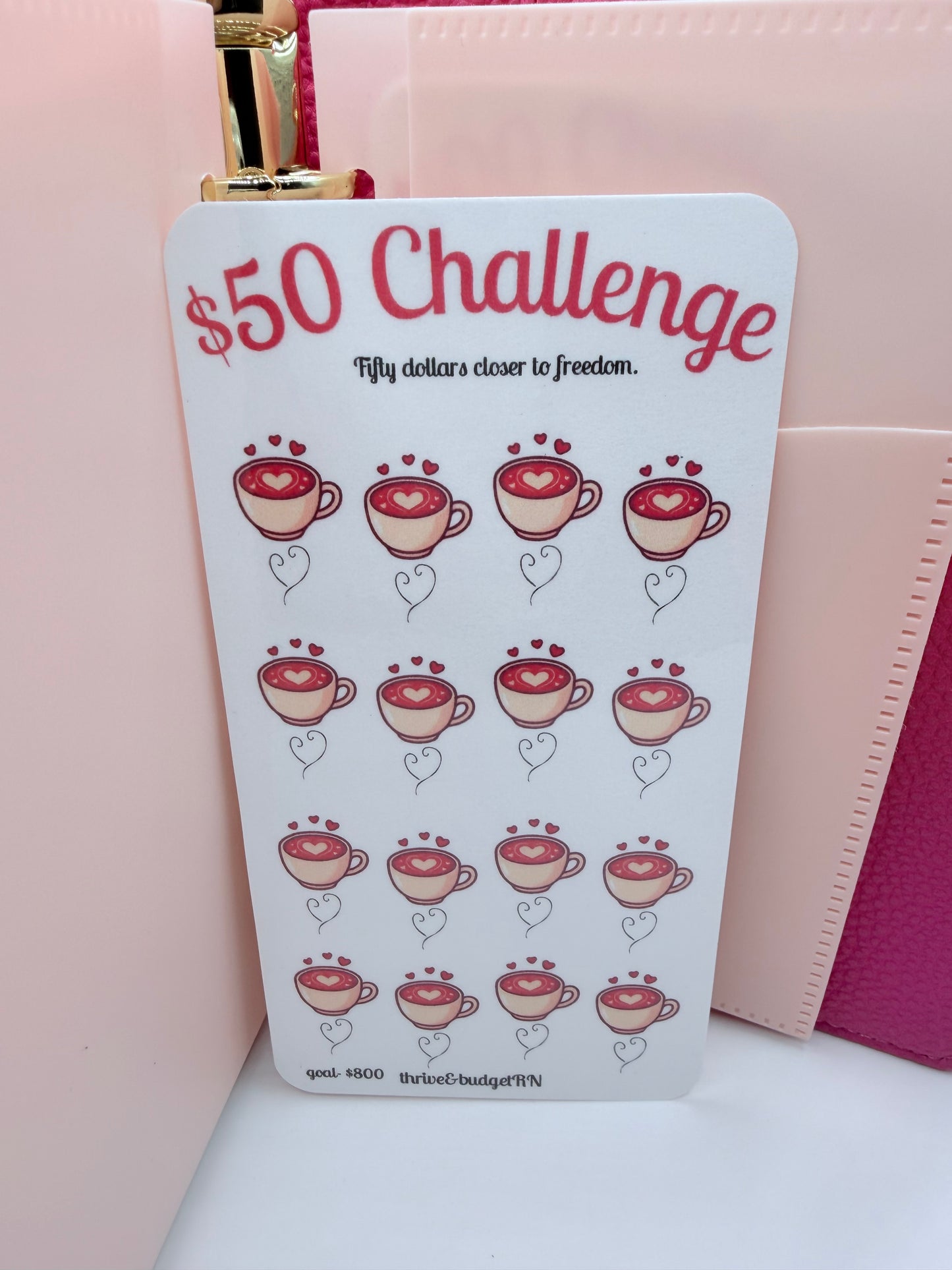 Coffee First, Bills Later $2,000 Savings Challenge Binder ☕