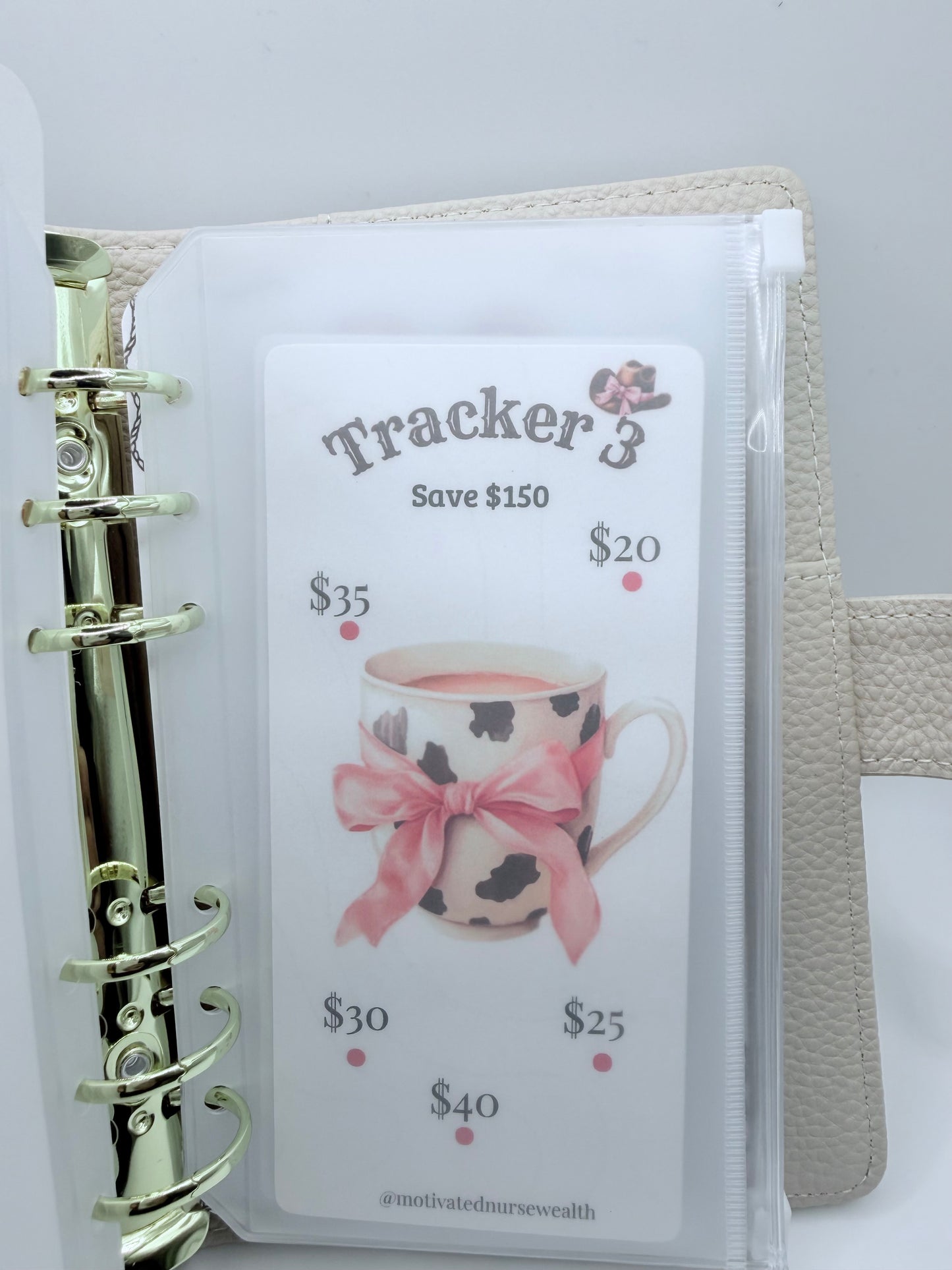 Saddle Up and Save Highland Cow Binder Set 1500 Savings Challenge