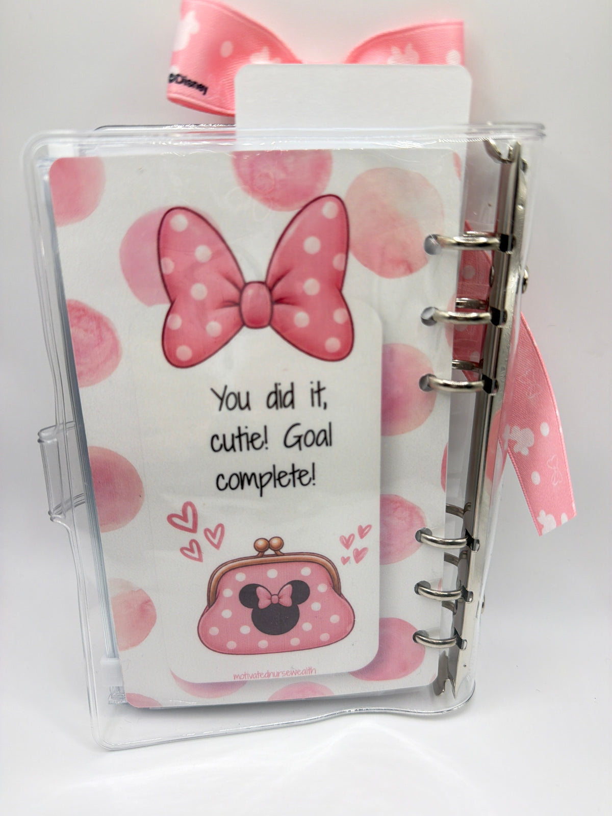 Minnie $820 Savings Challenge Binder