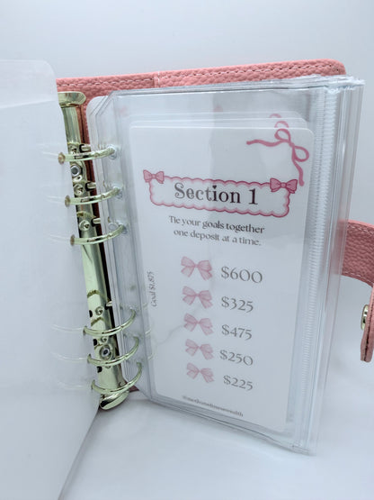 Pretty Bows 10k Savings Challenge Binder