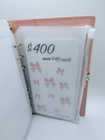 2k Bow/Heart Themed Savings Binder