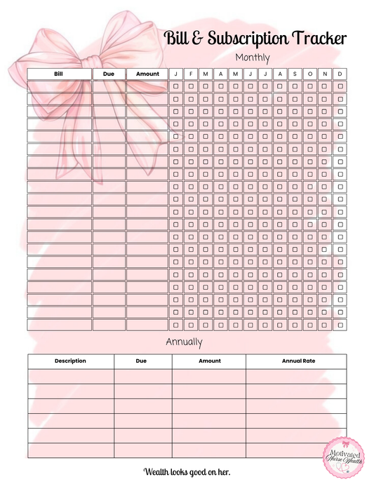 Bill & Subscription Tracker