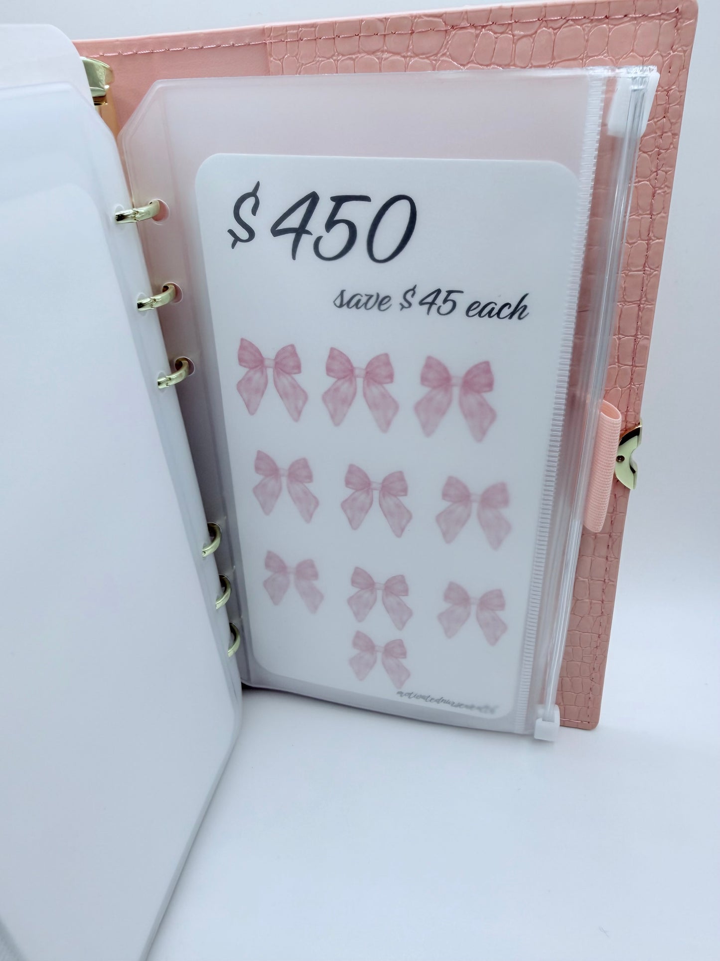 2k Bow/Heart Themed Savings Binder