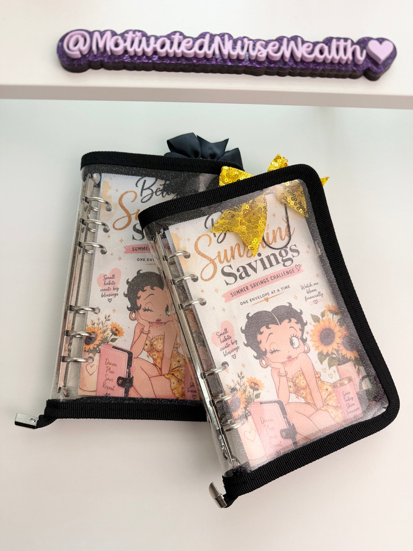 Betty Sunshine Savings Challenge Binder | Summer Cash Stuffing Savings Challenge | A6 Budget Binder