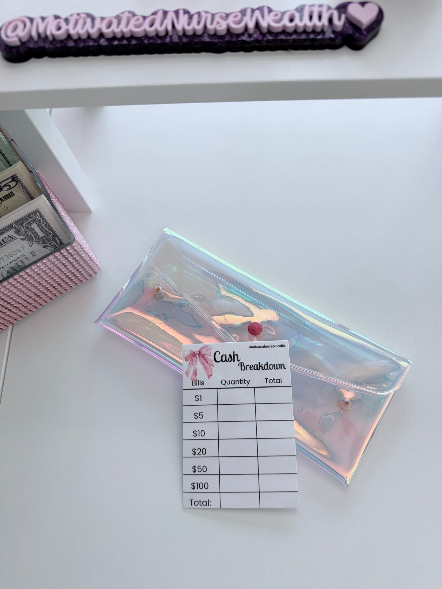 Bank Organizer for Cash Stuffing