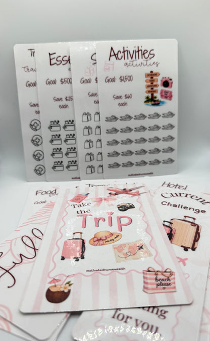 Take the Trip Travel Savings Binder | A6 Vacation Budget Binder