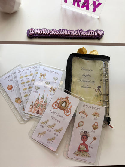 Princess Tiana Inspired Savings Challenge Binder | Budget Binder & Savings Challenge