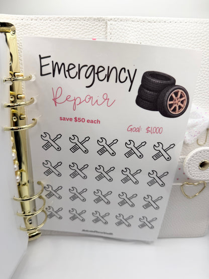 New Car Fund A5 Savings Binder | Save $20,000+ for Your Next Vehicle | Cash Stuffing Binder | Budget Binder | Sinking Fund Binder