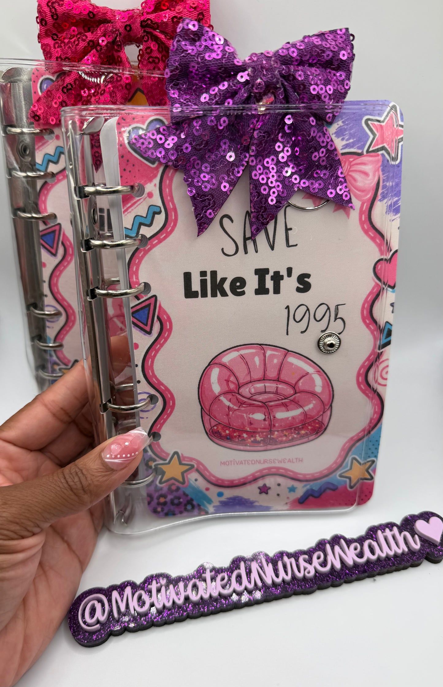 90s Nostalgia Cash Stuffing Binder | Retro A6 Savings Binder