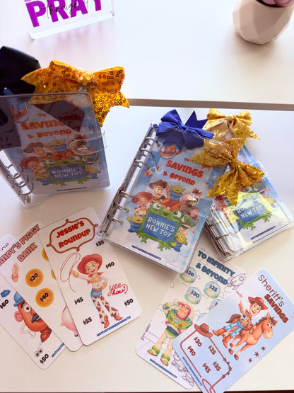 Toy Story Savings Adventure Binder | $1,000 Savings Challenge | 5 Character Challenges
