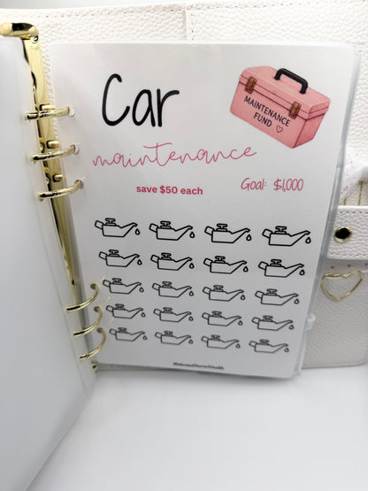 New Car Fund A5 Savings Binder | Save $20,000+ for Your Next Vehicle | Cash Stuffing Binder | Budget Binder | Sinking Fund Binder