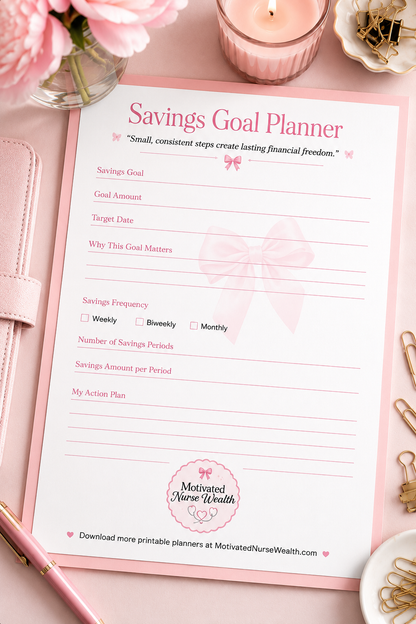 FREE Savings Goal Planner