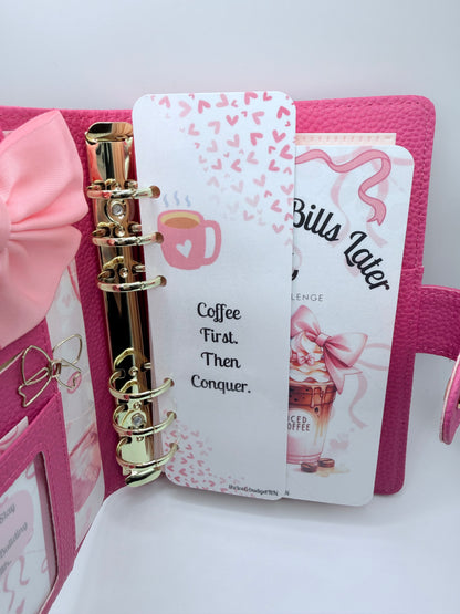 Coffee First, Bills Later $2,000 Savings Challenge Binder ☕